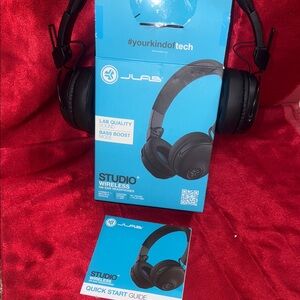 JLab Studio Wireless On-Ear Headphones - Black
